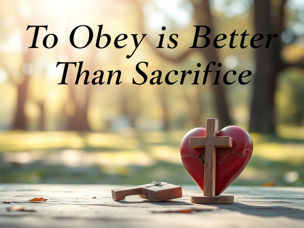 To Obey is Better Than&nbsp;Sacrifice